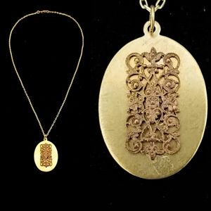 Vintage French Fine Filigree Necklace